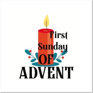 First Sunday of Advent beginningof the Christian gift Posters and Art